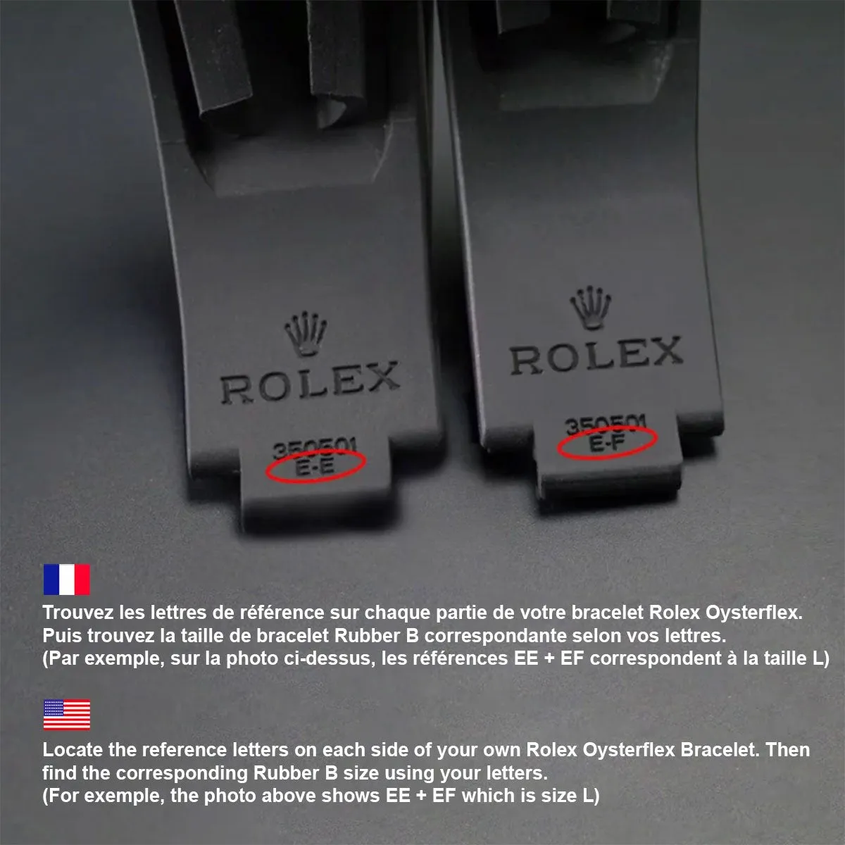Rolex - Rubber B strap for Yachtmaster on Oysterflex Bracelet - SwimSkin?? Alligator & Ballistica??