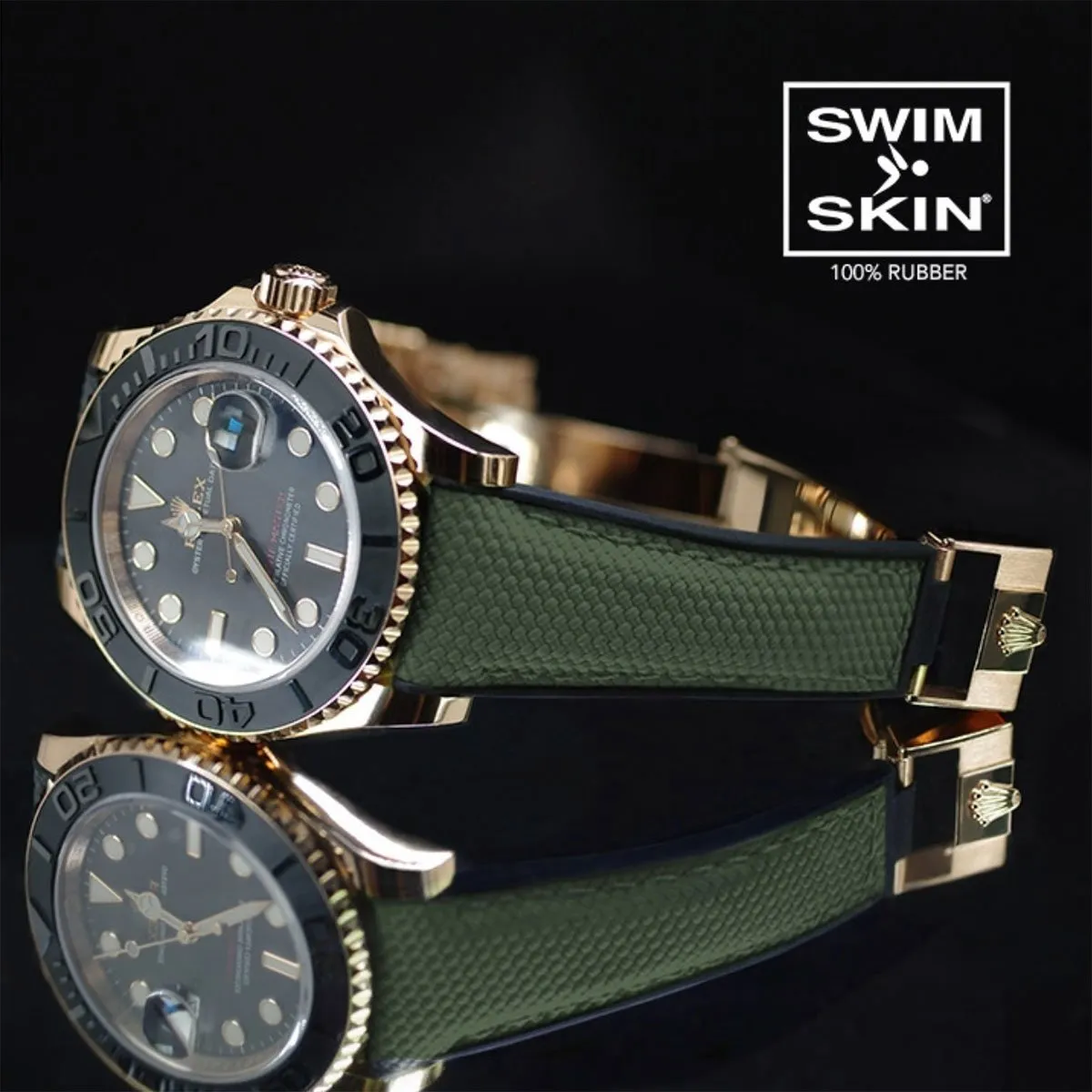 Rolex - Rubber B strap for Yachtmaster on Oysterflex Bracelet - SwimSkin?? Alligator & Ballistica??