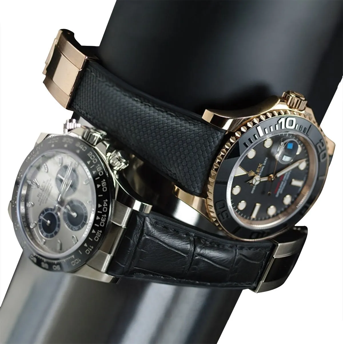 Rolex - Rubber B strap for Yachtmaster on Oysterflex Bracelet - SwimSkin?? Alligator & Ballistica??