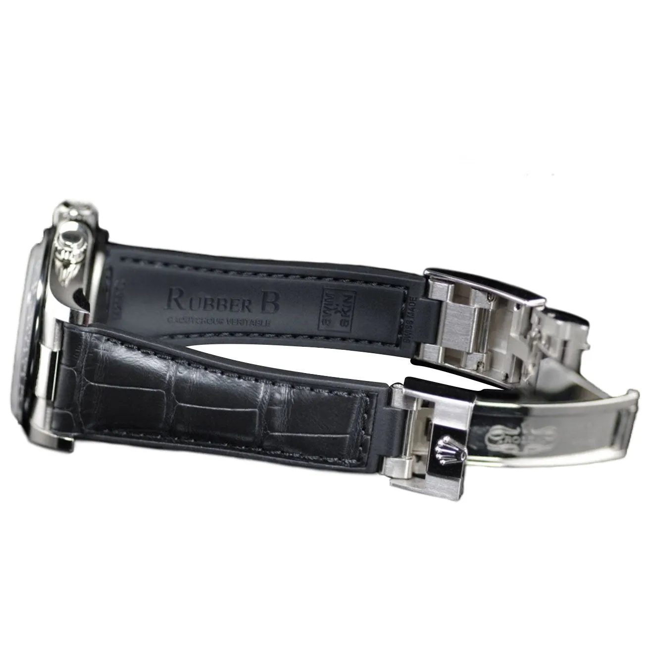 Rolex - Rubber B strap for Yachtmaster on Oysterflex Bracelet - SwimSkin?? Alligator & Ballistica??