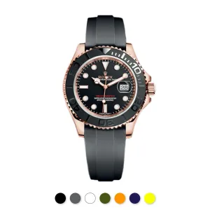 Rolex - Rubber B strap for Yachtmaster on Oysterflex Bracelet - SwimSkin?? Alligator & Ballistica?? Luxury watch bands Limited edition watch bands