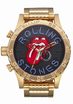 Rolling Stones 51-30 - Gold / Black stainless-steel watches stainless steel watch bands stainless steel watches cheap