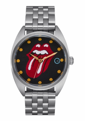 Rolling Stones Primacy - Silver / Black stainless-steel watches stainless steel watch bands stainless steel watches cheap