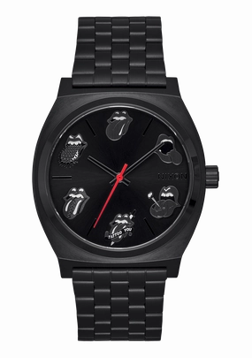 Rolling Stones Time Teller - All Black stainless-steel watches stainless steel watch bands stainless steel watches cheap