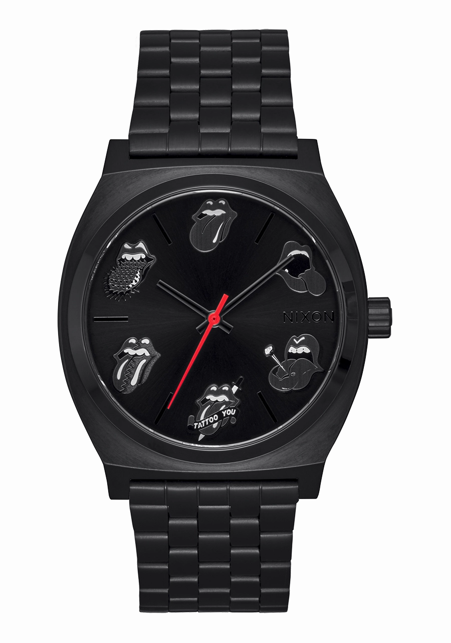 Rolling Stones Time Teller - All Black stainless-steel watches stainless steel watch bands stainless steel watches cheap