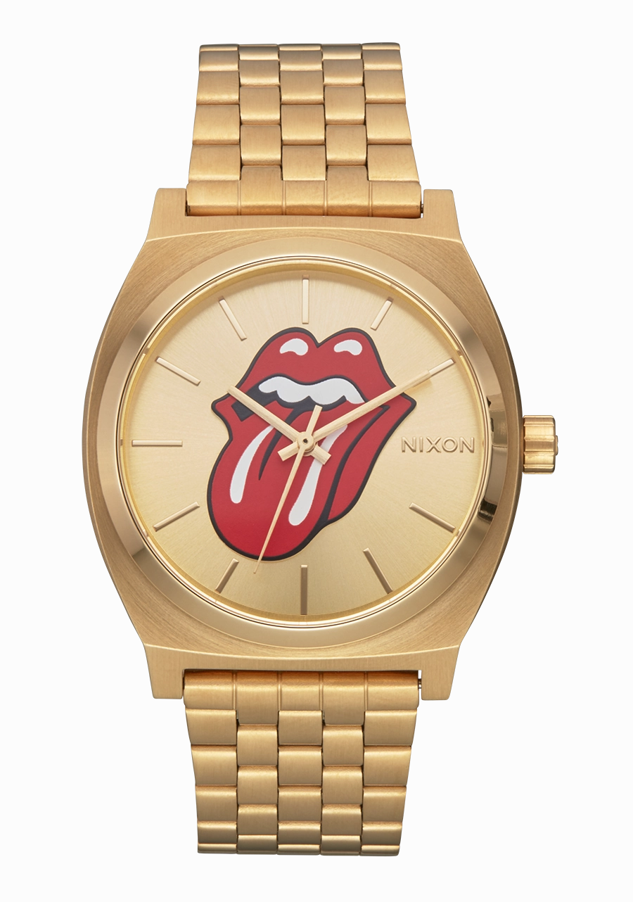 Rolling Stones Time Teller - Gold / Gold stainless-steel watches stainless steel watch bands stainless steel watches cheap