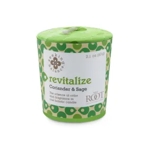Root Candles Seeking Balance Votive - Revitalize