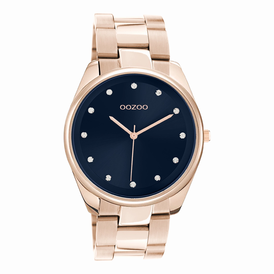 Rose gold coloured OOZOO watch with stainless steel bracelet - C10967,seiko watches,couple watches,watches designer,watches discount,women watches,best women watches,high end women's watches,high quality women's watches
