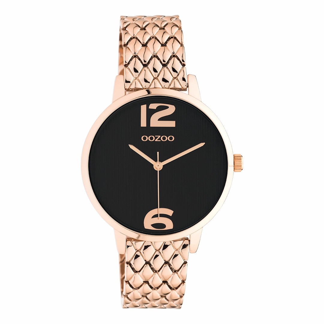 Rose gold coloured OOZOO watch with stainless steel bracelet - C11024,seiko watches,couple watches,watches designer,watches discount,women watches,best women watches,high end women's watches,high quality women's watches