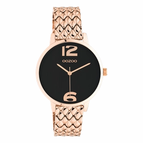Rose gold coloured OOZOO watch with stainless steel bracelet - C11024,seiko watches,couple watches,watches designer,watches discount,women watches,best women watches,high end women's watches,high quality women's watches