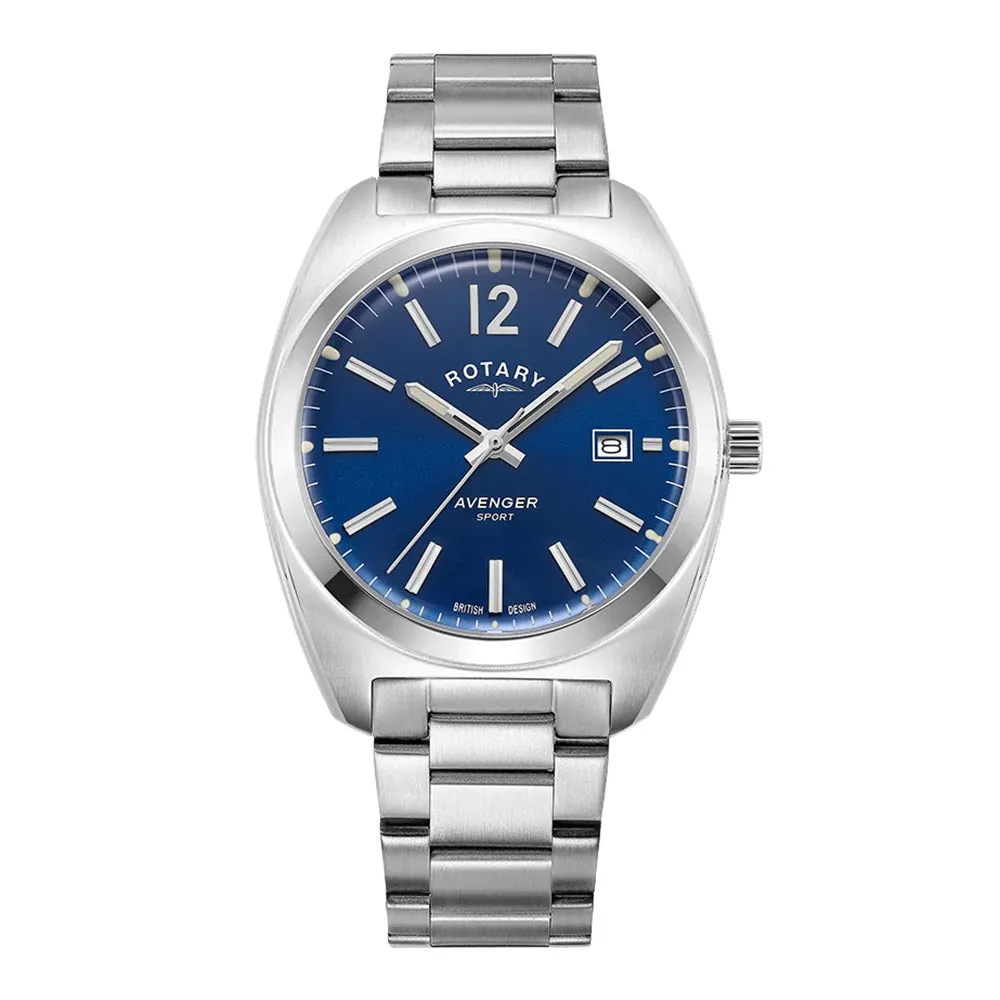 Rotary Avenger Blue Dial Stainless Steel Mens Watch GB05480/05 cheap digital watch best digital watch for men