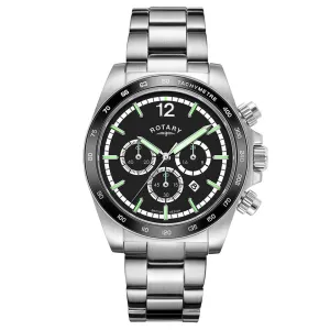 Rotary Henley Chronograph Stainless Steel Mens Watch GB05440/04 cheap digital watch best digital watch for men