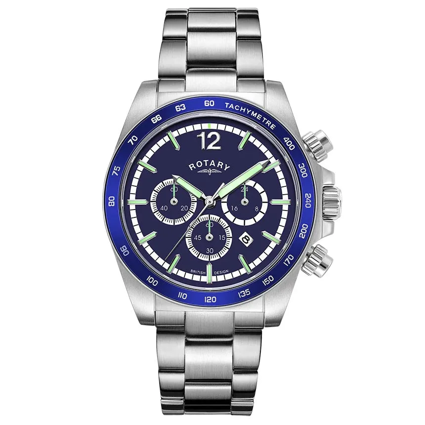 Rotary Henley Chronograph Stainless Steel Mens Watch GB05440/05 cheap digital watch best digital watch for men