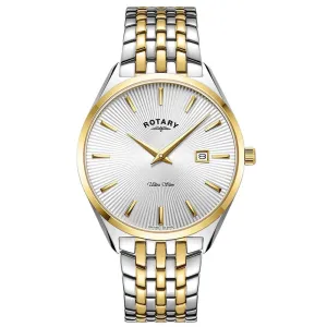 Rotary Two Tone Ultra Slim Mens Watch GB08011/02 cheap digital watch best digital watch for men