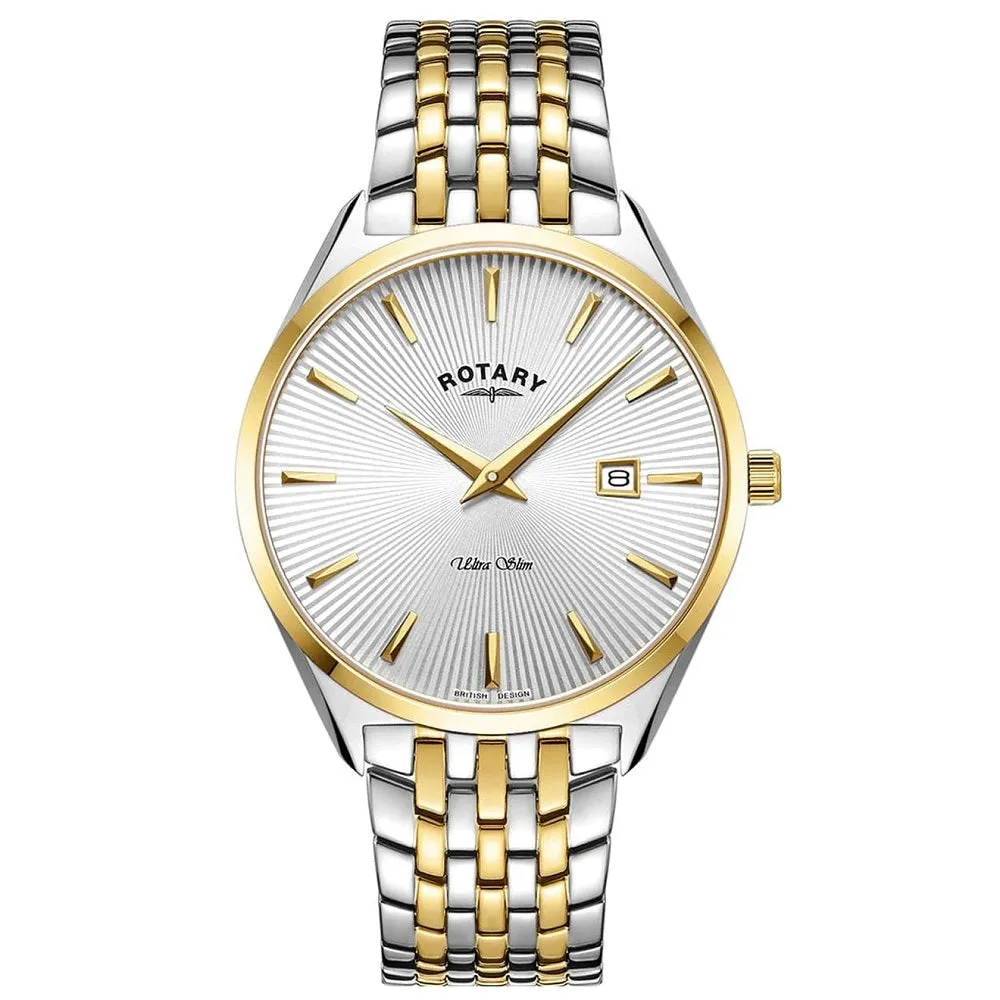 Rotary Two Tone Ultra Slim Mens Watch GB08011/02 cheap digital watch best digital watch for men