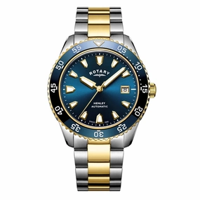 Rotary Blue Dial Two Tone Automatic Mens Watch GB05131/05 