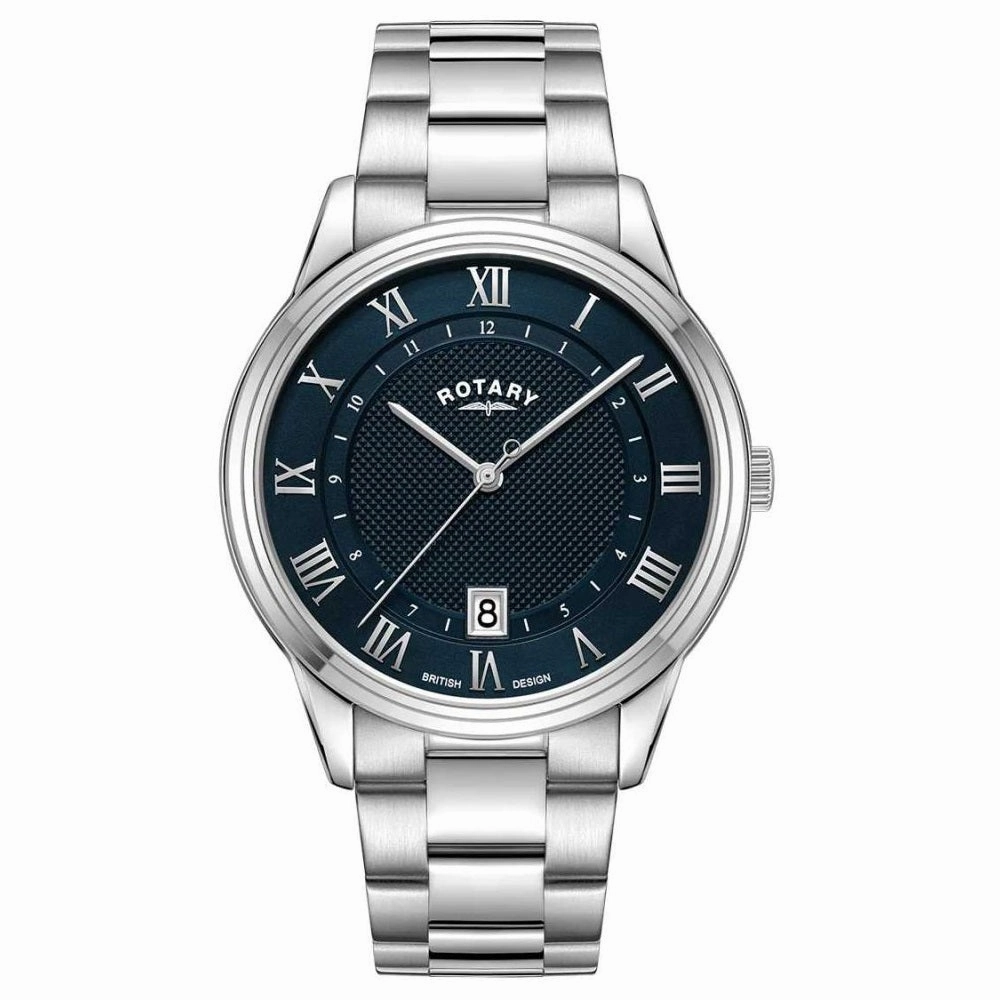 Rotary Dress Blue Dial Stainless Steel Mens Watch GB05390/66,seiko watches,mens watches,couple watches,watches designer,watches discount,best watches for men