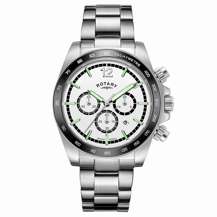 Rotary Henley Chronograph Stainless Steel Mens Watch GB05440/02 