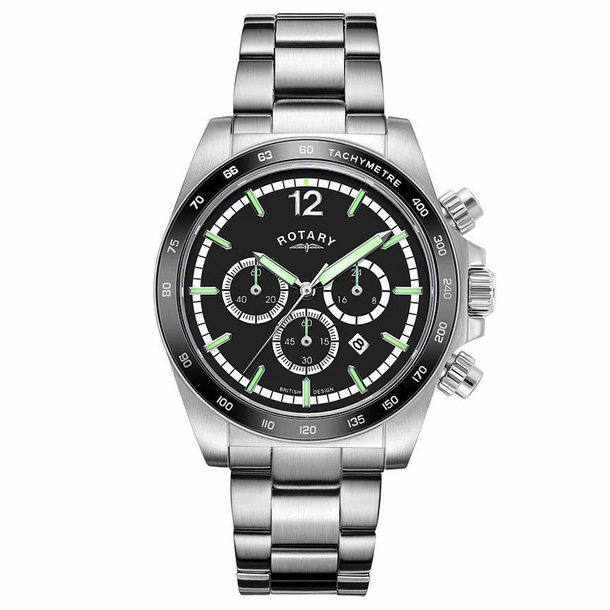 Rotary Henley Chronograph Stainless Steel Mens Watch GB05440/04,seiko watches,mens watches,couple watches,watches designer,watches discount,best watches for men