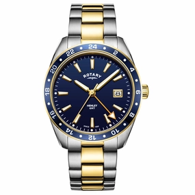 Rotary Henley GMT Two Tone Mens Watch GB05296/05 