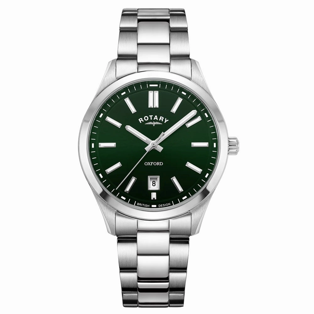 Rotary Oxford Green Dial Stainless Steel Mens Watch GB05520/24,seiko watches,mens watches,couple watches,watches designer,watches discount,best watches for men