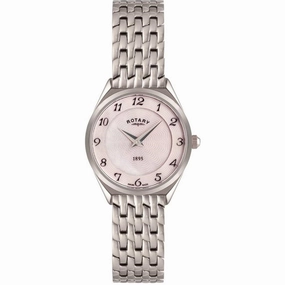 Rotary Ultra Slim Mother of Pearl Dial Ladies Watch LB08000/18 