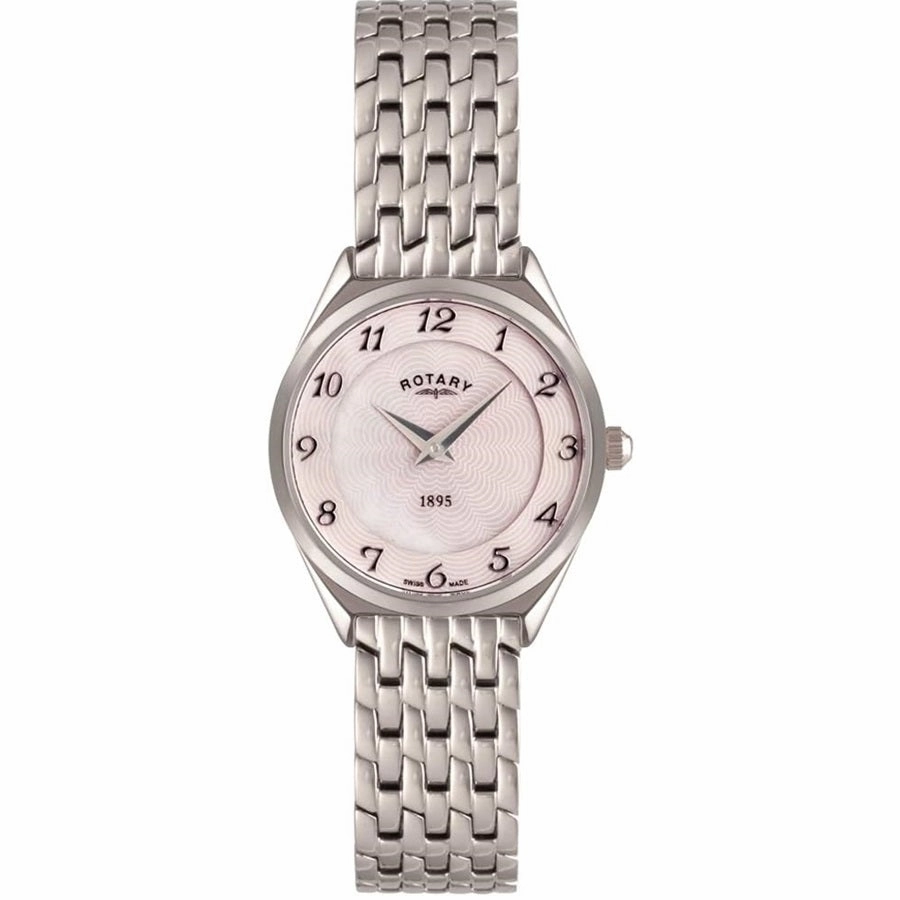 Rotary Ultra Slim Mother of Pearl Dial Ladies Watch LB08000/18 