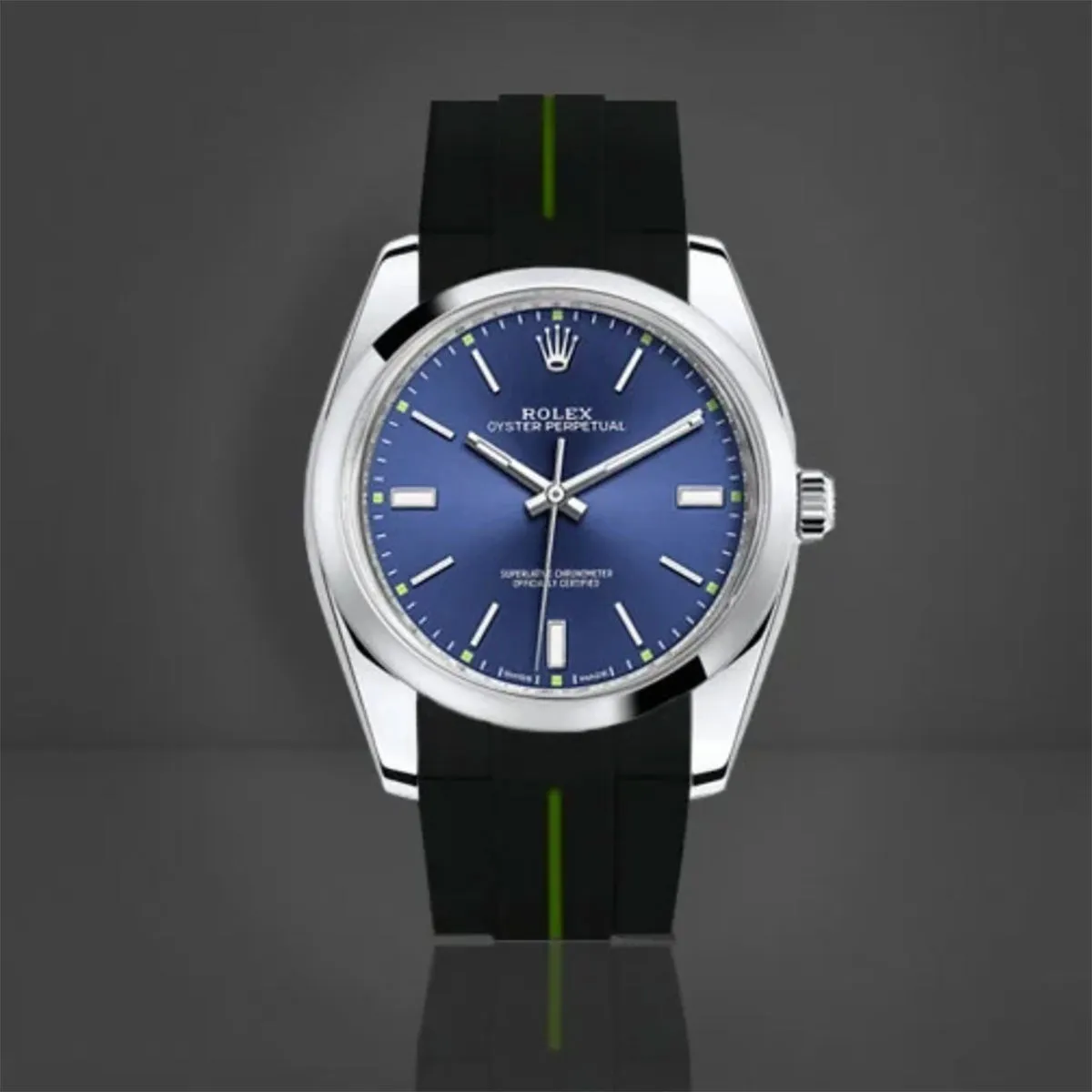 Rubber B strap for Oyster Perpetual 39mm - Tang Buckle Series