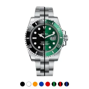 Rubber B strap for Submariner 40mm Ceramic - Tang Buckle Series Luxury watch bands Limited edition watch bands
