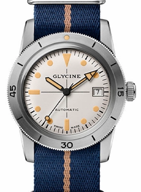 Sea Kraken 39mm White - Blue Nylon Ref. GL0503,automatic watch,automatic watches for men,automatic watches for women,luxury automatic watch,minimalist automatic watch,dress automatic watch,vintage automatic watch,automatic watch sale