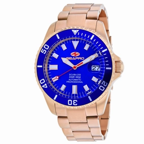 Seapro Men's Watch - Scuba 200 Automatic Blue Dial Plated Steel Bracelet | SP4324 