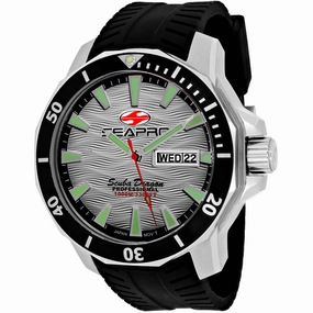 Seapro Men's Watch - Scuba Dragon Diver Quartz Silver Dial Rubber Strap | SP8312 Luxury Quartz Watch Quartz Watch Sale