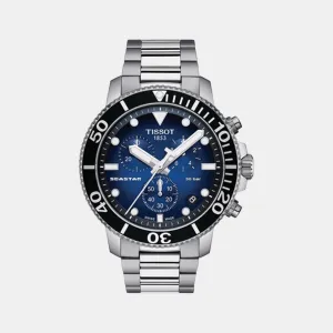Seastar Men Quartz Blue Dial Chronograph Stainless Steel Watch T1204171104101 budget    watches    watches classic