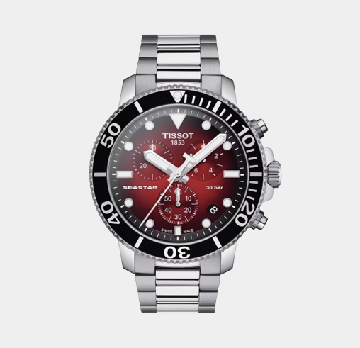 Seastar Men Chronograph Stainless Steel Watch T1204171142100