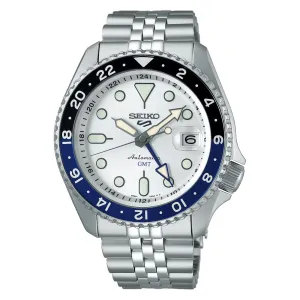 Seiko 5 Sports SKX GMT Automatic Mens Watch Sky Blue, Silver Cloud SSK033K1 cheap digital watch best digital watch for men