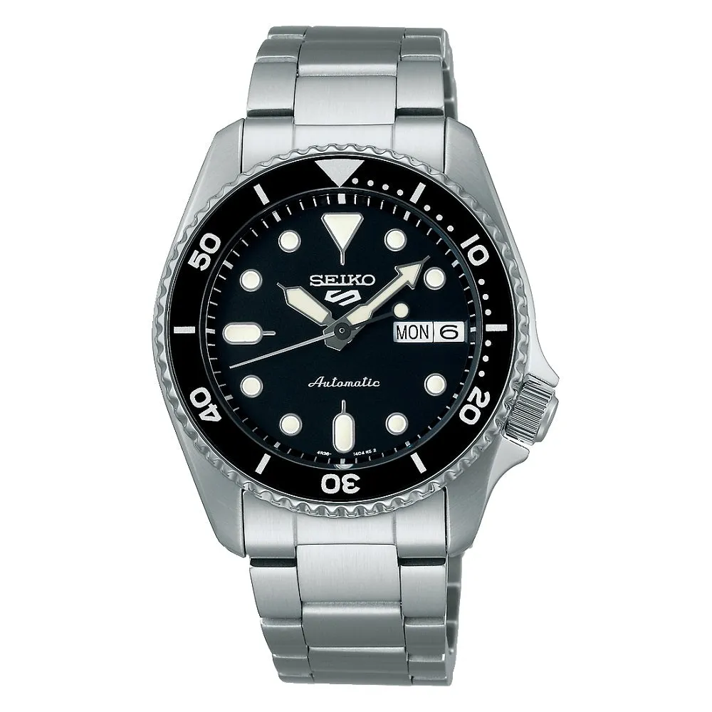 Seiko 5 Sports SKX Midi Black Stainless Steel Mens Watch SRPK29K1 cheap digital watch best digital watch for men