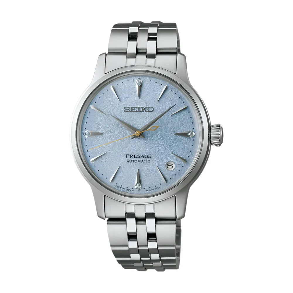 Seiko Presage ??Frozen Skydiving?? Diamond Cocktail Time Ladies Watch SRPL61J1 cheap digital watch best digital watch for men