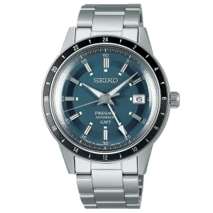 Seiko Watch Presage Petrol Blue Style 60's Road Trip GMT Automatic SSK009J1 cheap digital watch best digital watch for men