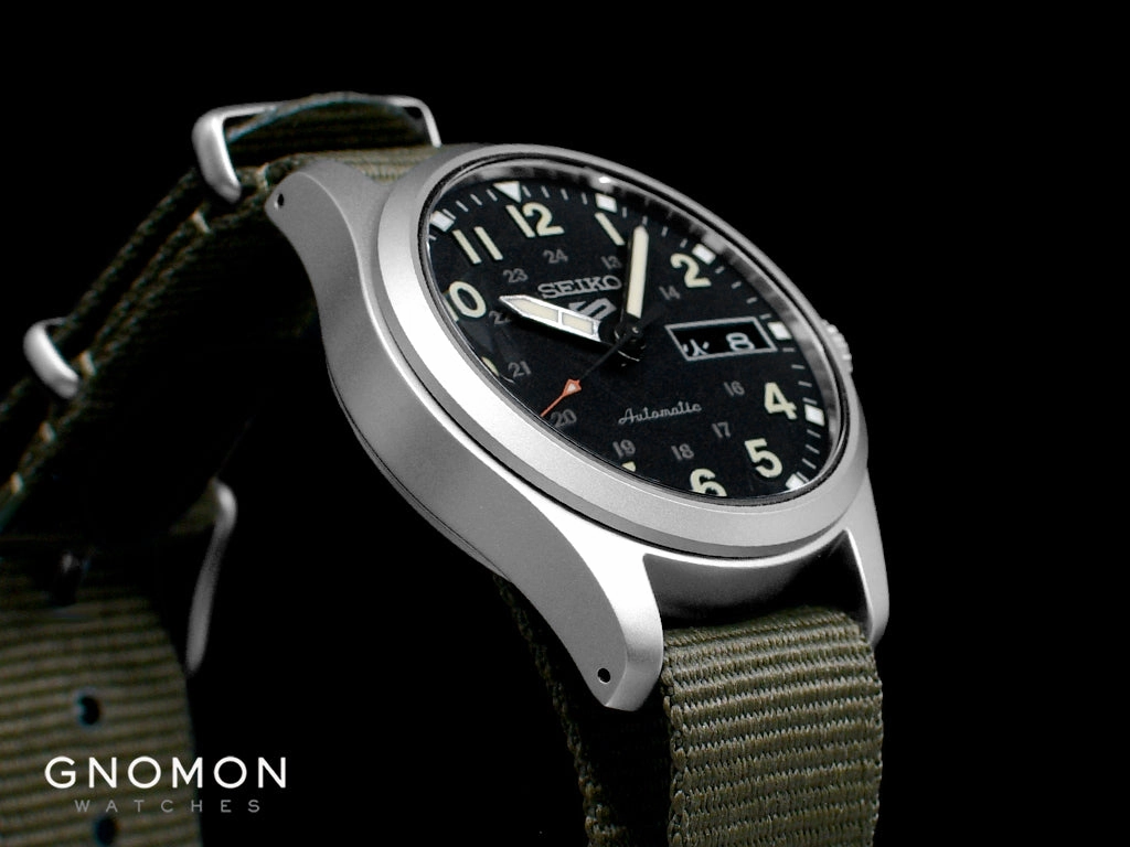 Seiko 5 Sports ??Field Sports Style?? Automatic 36 Black - Military Nylon Strap Ref. SBSA201
