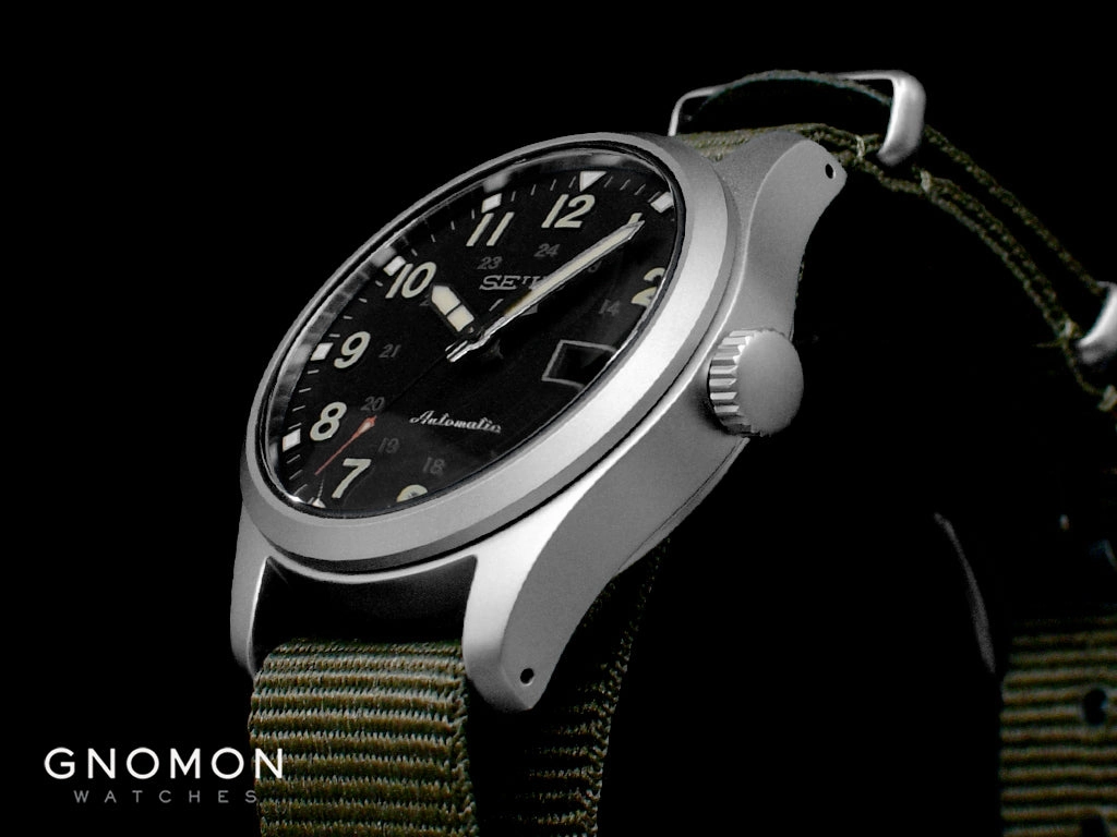 Seiko 5 Sports ??Field Sports Style?? Automatic 36 Black - Military Nylon Strap Ref. SBSA201