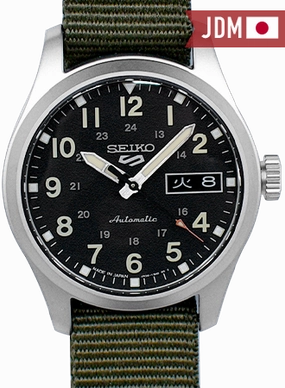 Seiko 5 Sports ??Field Sports Style?? Automatic 36 Black - Military Nylon Strap Ref. SBSA201 