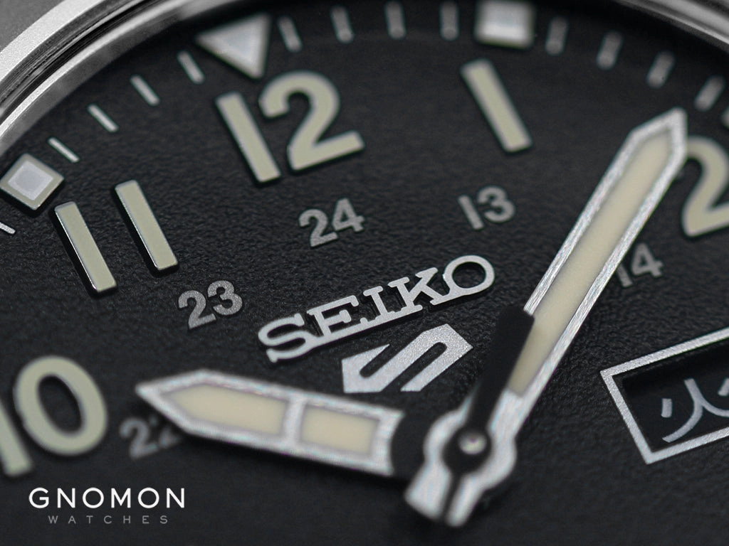Seiko 5 Sports ??Field Sports Style?? Automatic 36 Black - Military Nylon Strap Ref. SBSA201