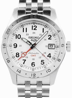 Seiko 5 Sports ??Field Sports Style?? GMT White Ref. SBSC009 