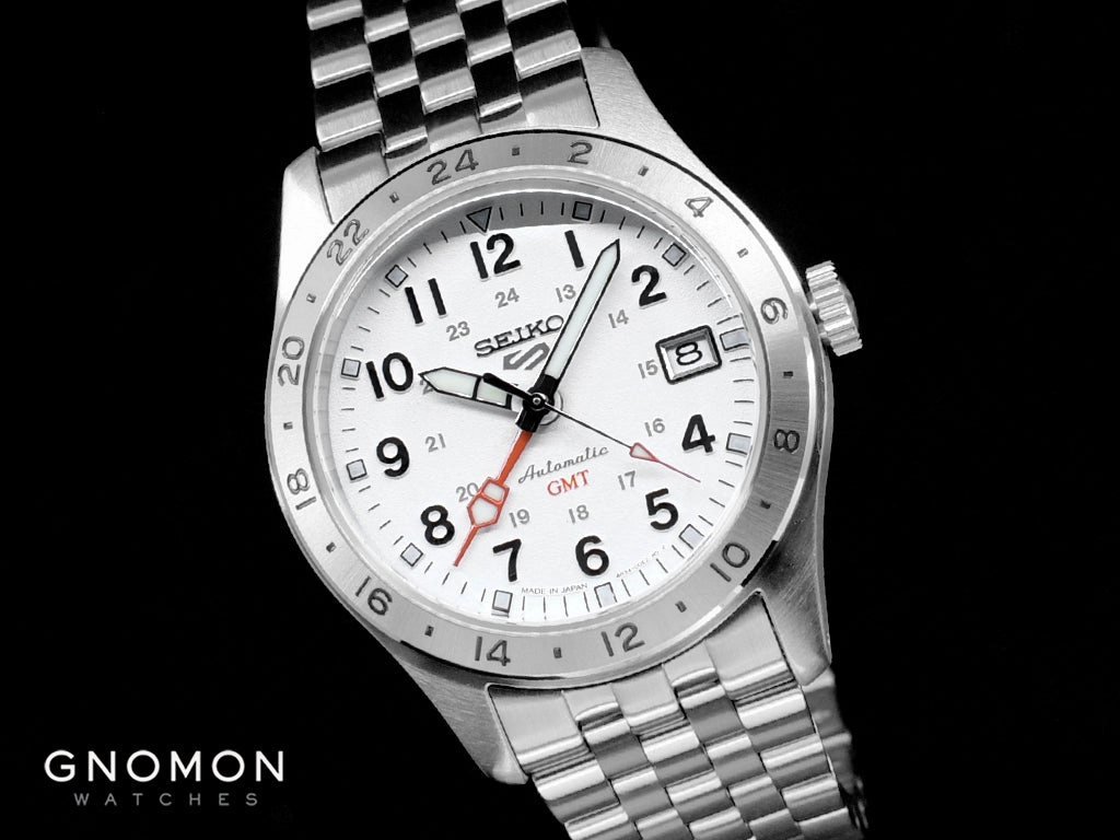 Seiko 5 Sports ??Field Sports Style?? GMT White Ref. SBSC009