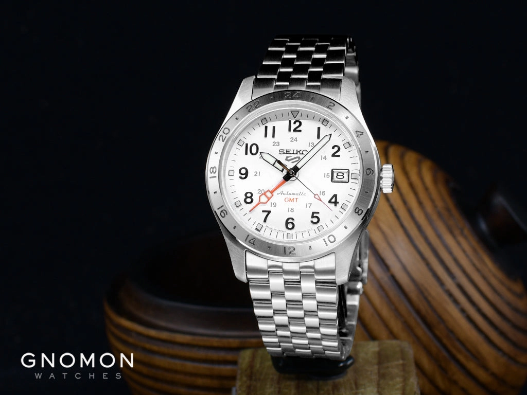 Seiko 5 Sports ??Field Sports Style?? GMT White Ref. SBSC009