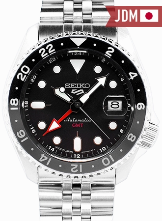Seiko 5 Sports GMT Series Black Ref. SBSC001 