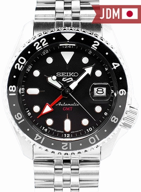 Seiko 5 Sports GMT Series Black Ref. SBSC001 