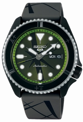 Seiko 5 SRPH67K1 Sports One Piece  Zoro Limited Edition Automatic Watch Men,silicone watch,silicone strap watch,silicone watches for men,silicone watches for women,unisex silicone watch,kids silicone watch,sports silicone watch,casual silicone watch,waterp