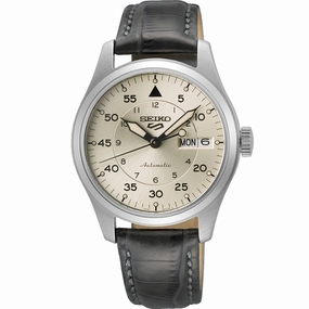 Seiko 5 SRPJ87K Automatic Affordable Leather Watch Leather Watch Discount