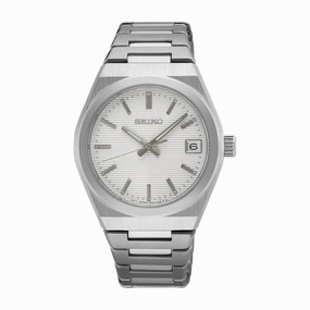 Seiko Conceptual Series White Dial Stainless Steel Watch SUR573P,quartz watch, quartz watches for men, quartz watches for women, best quartz watch, minimalist quartz watch, luxury quartz watch, waterproof quartz watch,analog quartz watch, digital quartz wa